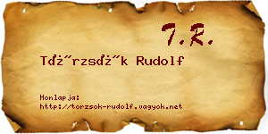 Törzsök Rudolf névjegykártya